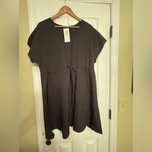 New Ekauaer black shirt dress Anthropologie bohme large  $45